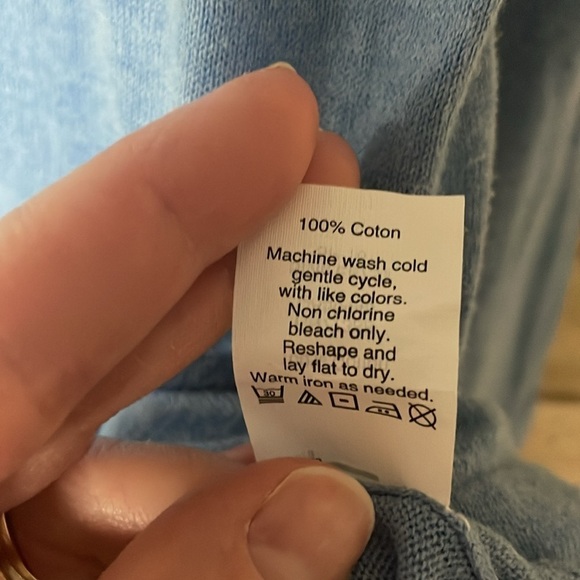 J. Crew size large blue lightweight crewneck sweater with sailboat on it - Picture 4 of 7